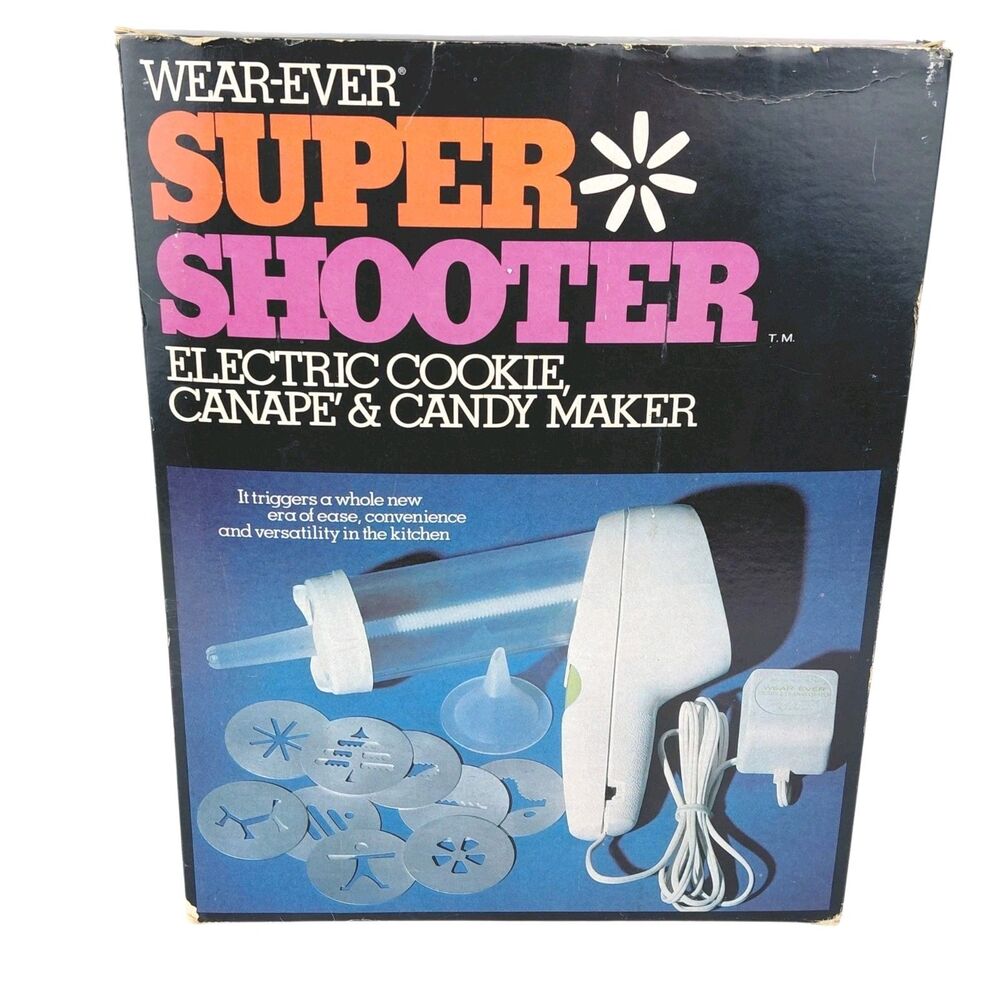 Vintage Wear-Ever Super Shooter 70001 Electric Cookie Canapé Candy Maker Tested